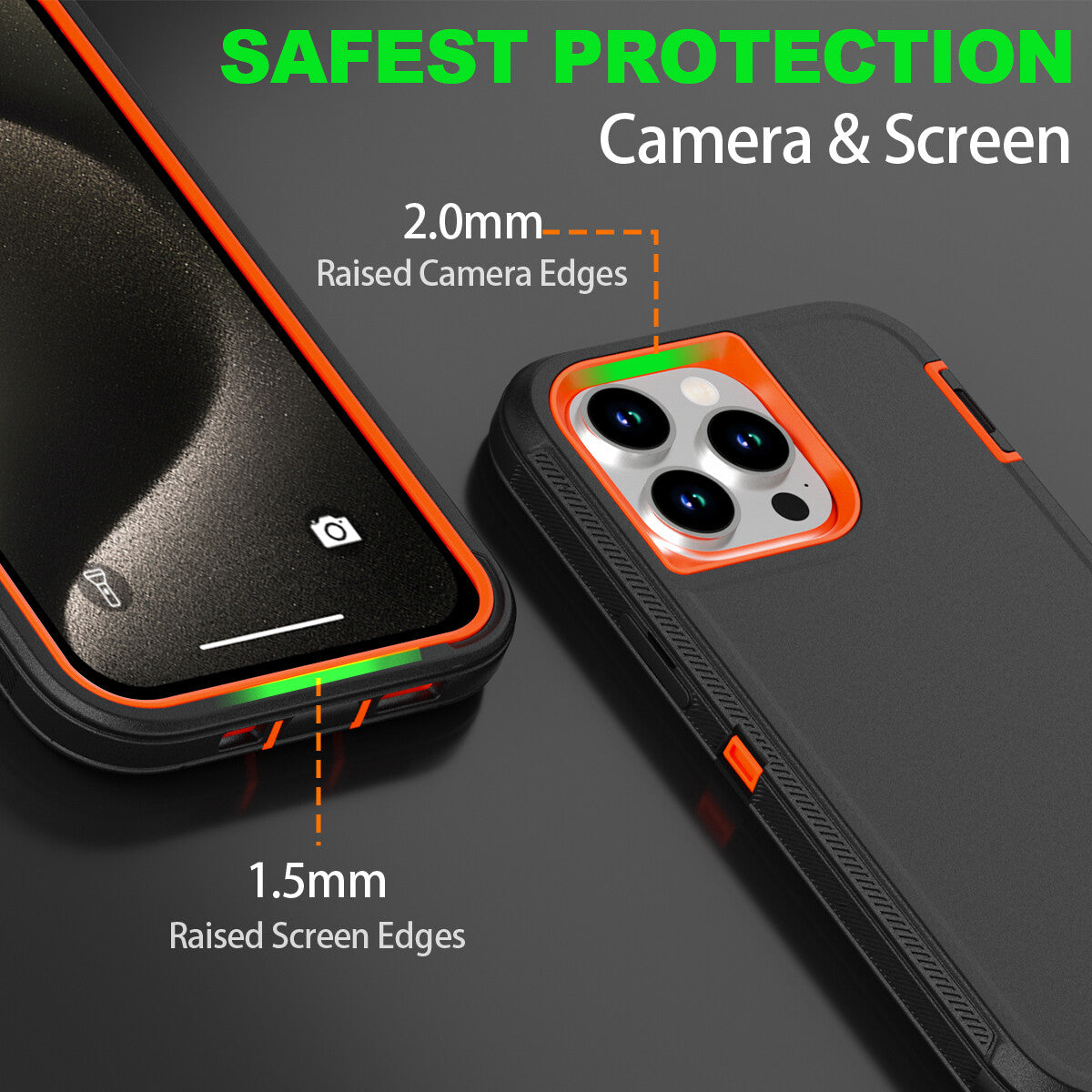 For Iphone 16 14 13 11 15 17 Pro Max 16E Case Rugged Shockproof Heavy Duty Cover
