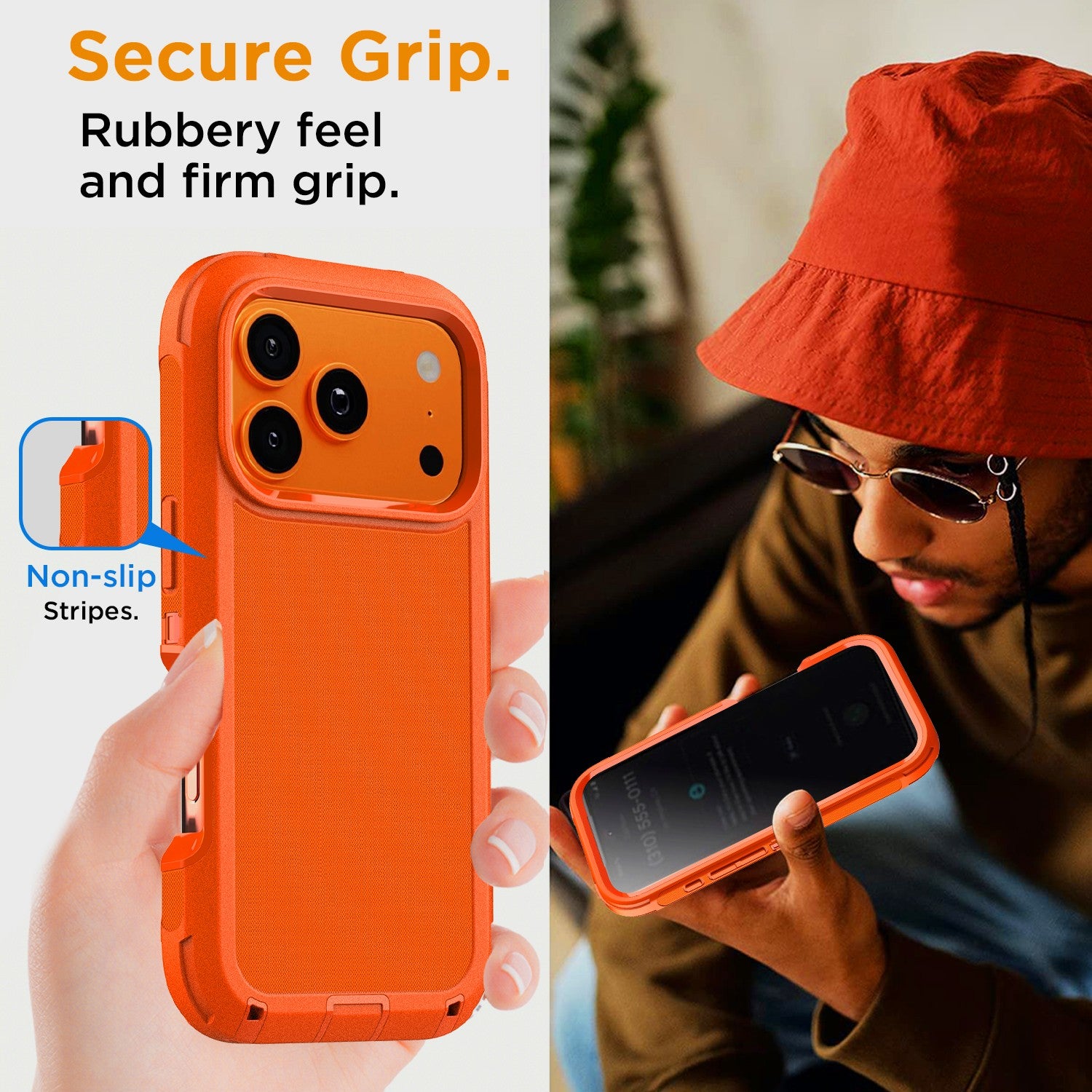 For Iphone 16 14 13 11 15 17 Pro Max 16E Case Rugged Shockproof Heavy Duty Cover
