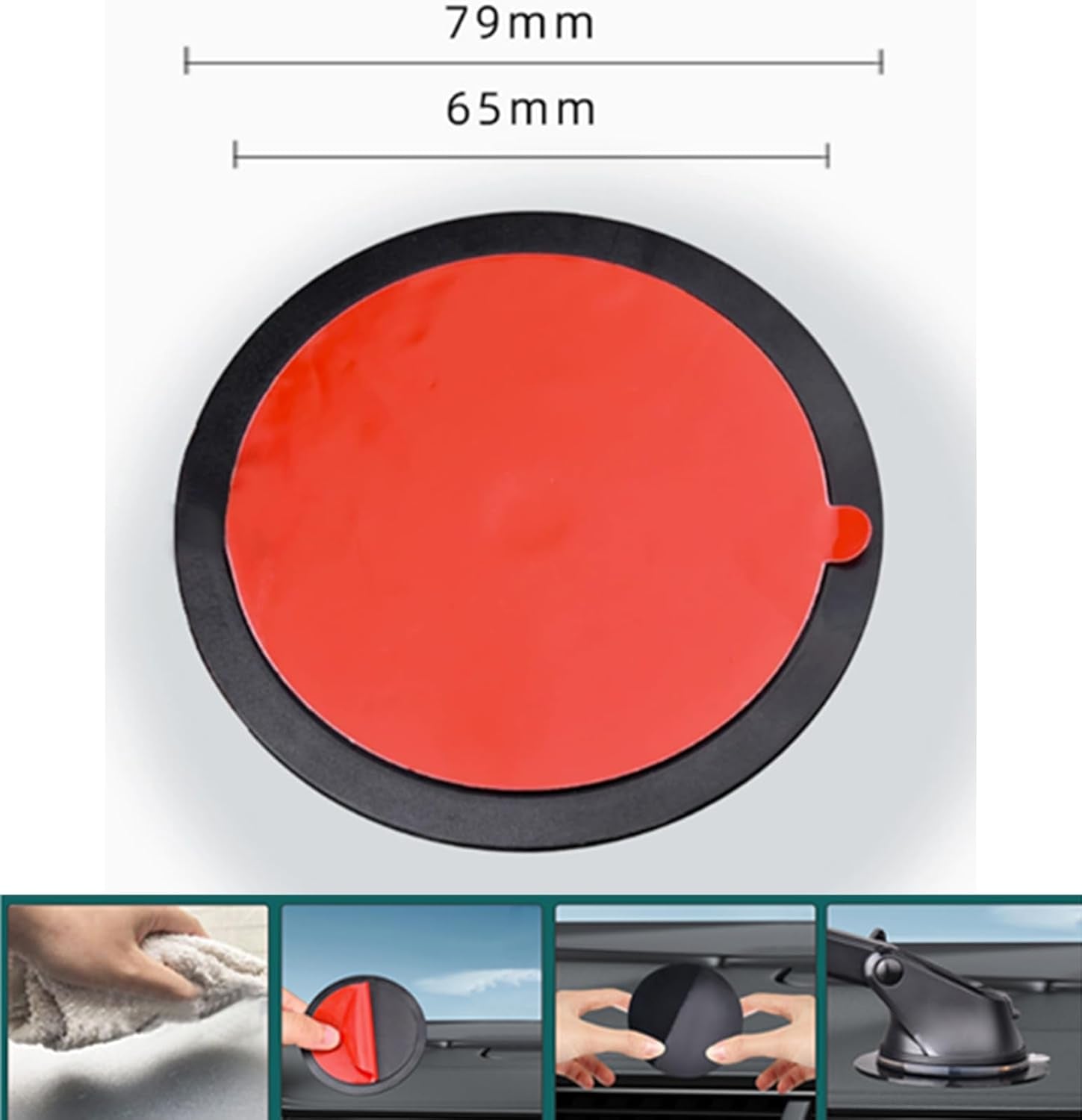 15W Fast Wireless Phone Charger, Car Wireless Phone Holder, Auto-Clamping, Opening without Power Supply, Suit for Car Office Kitchen, round Vent Friendly, Case Friendly(Black&Tripod Clip&Suction)