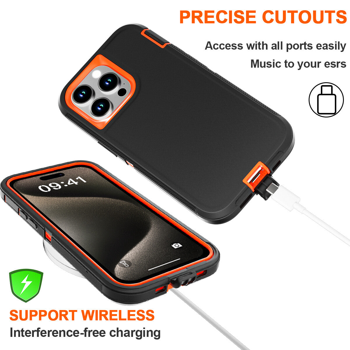 For Iphone 16 14 13 11 15 17 Pro Max 16E Case Rugged Shockproof Heavy Duty Cover