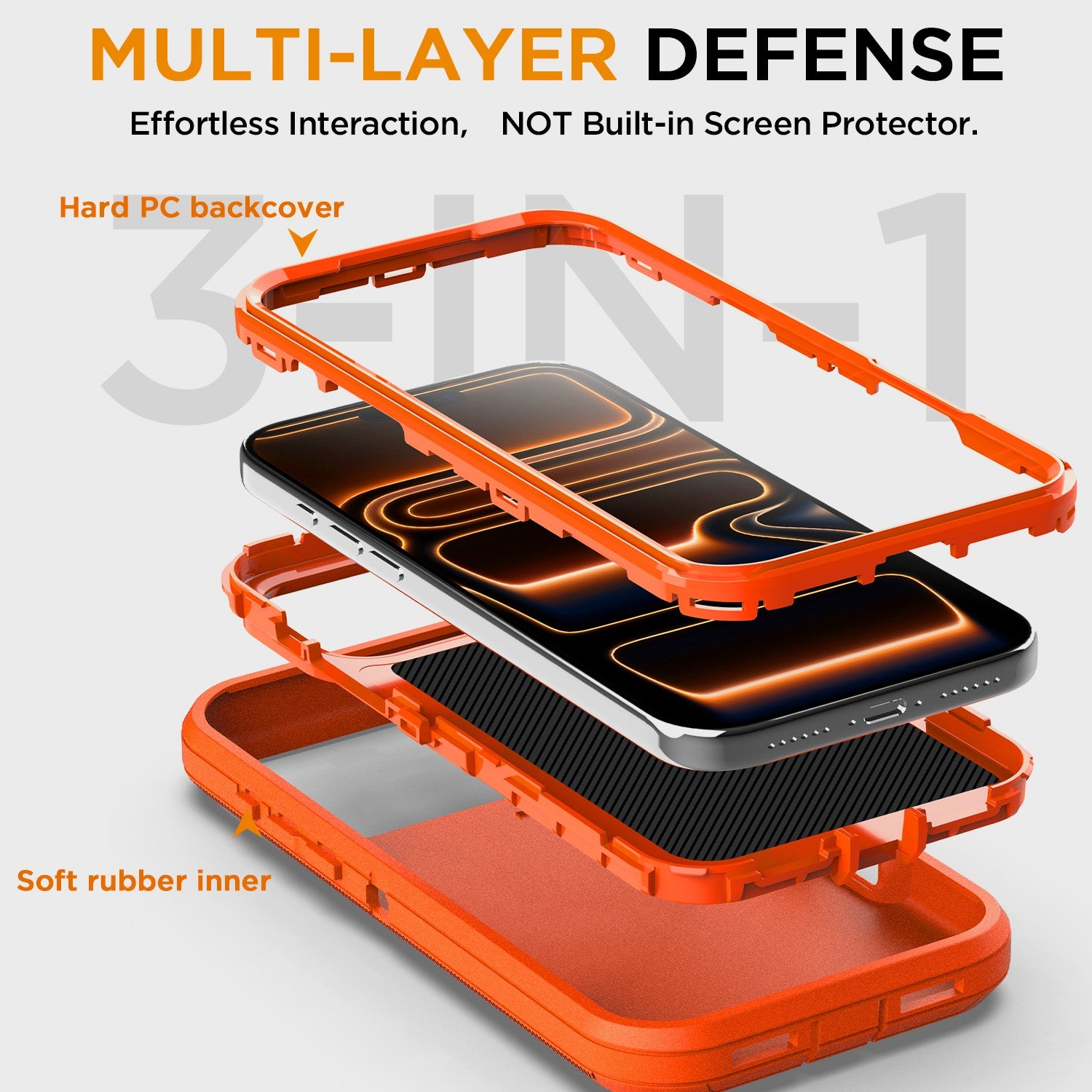 For Iphone 16 14 13 11 15 17 Pro Max 16E Case Rugged Shockproof Heavy Duty Cover